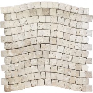 MOSAIQUE TRAVERTIN IVOIRE VAGUE