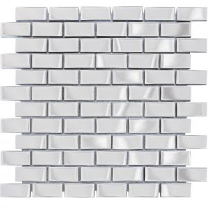 MOSAIQUE BRIQUETTE CHROME