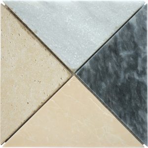 MOSAIQUE ARLEQUIN M1 MARBRE ET TRAVERTIN