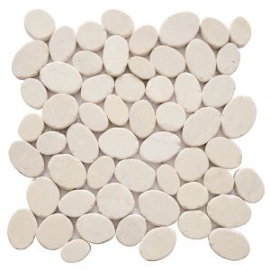 MOSAIQUE GALET SCIE CREME