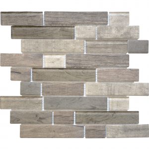 MOSAIQUE BARRETTE WOODEN GLASS DARK