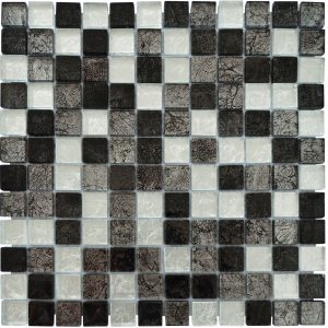 MOSAIQUE LES SUBLIMES SILVER BLACK 30 x 30 CM
