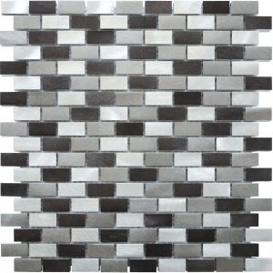 MOSAIQUE MINI BRIQUETTE GRIS NOIR