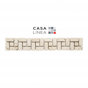 LISTEL TRAVERTIN GEO IVOIRE 1 PIÈCE  5 X 30 CM