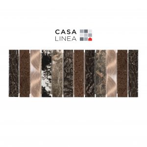 LISTEL CHARLESTON BROWN VERTICAL 10 X 30 CM