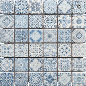 MOSAIQUE RENAISSANCE TRAVERTIN DECORE BLUE