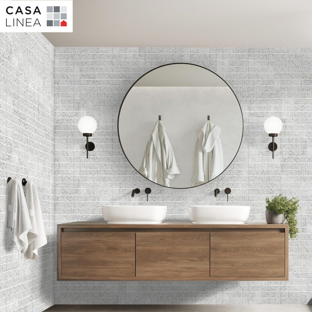 Mosaïque Terrazzo gris