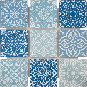 Mosaïque Baroque Bleu
