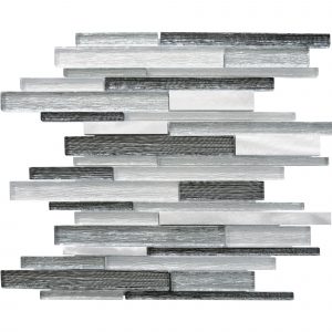 Mosaïque Barrette Multiformat Mix Grey Alu