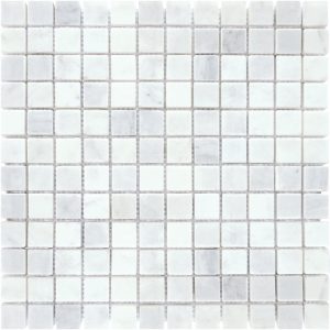 Mosaïque Marbre Blanc Poli