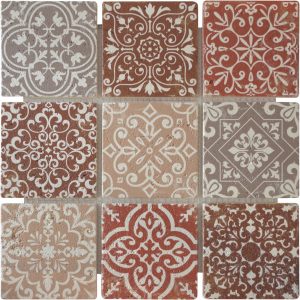 Mosaïque Baroque Marron