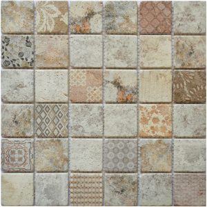 Mosaïque Imprimé Patine