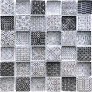 Mosaïque 4,8x4,8cm Art Déco Verre