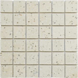 Mosaïque Terrazzo Ivoire